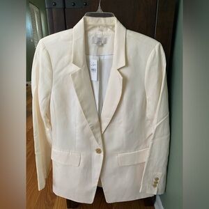 LOFT Ivory Women's Suit Jacket